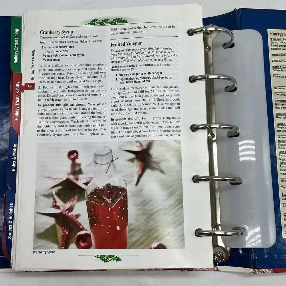 Better Homes And Gardens New Cookbook 12th Edition 5 Ring Binder Hardcover 2003